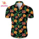 Cincinnati Bengals Hawaiian Shirt Floral Button Up