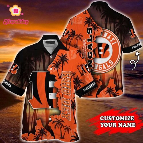 Cincinnati Bengals Nfl Customized Summer Hawaii Shirt For This Season Gift For Sport Lovers