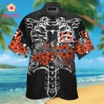 Cincinnati Bengals Short Sleeve Button Up Tropical Aloha Hawaiian Shirt Set for Men Women Kids Gift