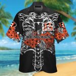 Cincinnati Bengals Short Sleeve Button Up Tropical Aloha Hawaiian Shirt Set for Men Women Kids Gift