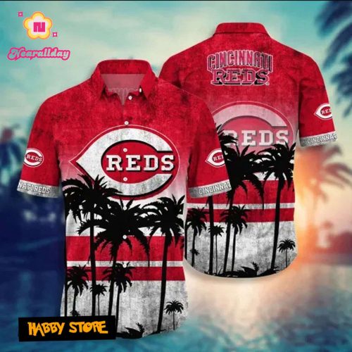 Cincinnati Reds MLB Hawaii Shirt - Official Team Apparel for Fans