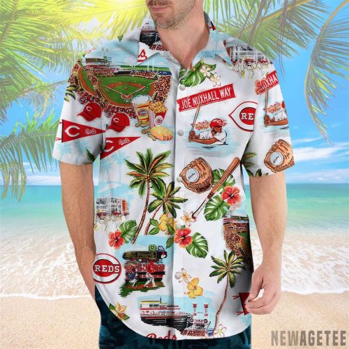 Cincinnati Reds Hawaiian Shirt: Scenic Design for Baseball Fans