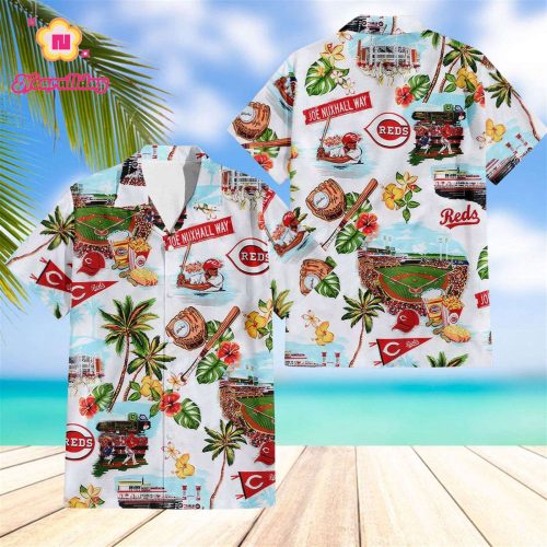 Cincinnati Reds Hawaiian Shirt: Scenic Design for Baseball Fans