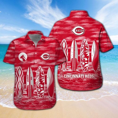 Cincinnati Reds Tropical Aloha Hawaiian Shirt Set for Men Women Kids – MTE02