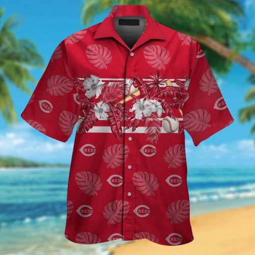 Cincinnati Reds Tropical Aloha Hawaiian Shirt Set for Men Women Kids – MTE03