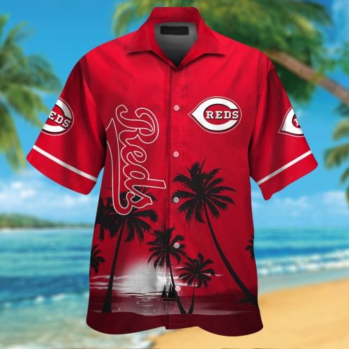 Cincinnati Reds Tropical Aloha Hawaiian Shirt Set for Men Women Kids – MTE09