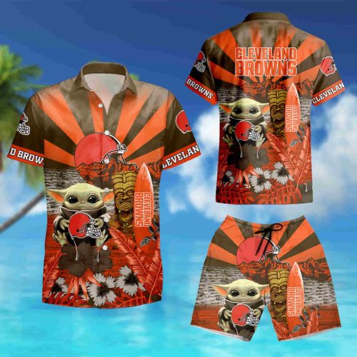 Cleveland Browns Baby Yoda Hawaiian Shirt summer shirt