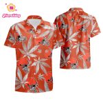 Cleveland Browns cannabis Orange Hawaiian Shirt summer shirt