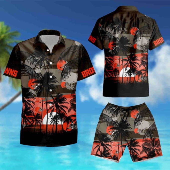 Cleveland Browns Coconut Island Sunset Hawaiian Shirt summer shirt