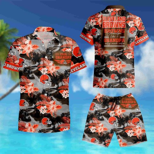 Cleveland Browns For Grandparent Hawaiian Shirt summer shirt