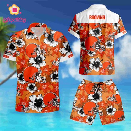 Cleveland Browns Hawaiian Aloha Shirt summer shirt