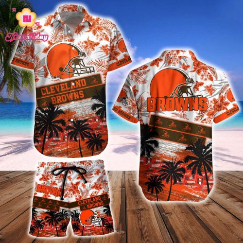 Cleveland Browns Hawaiian Shirt And Beach Short – Gift for Men Women