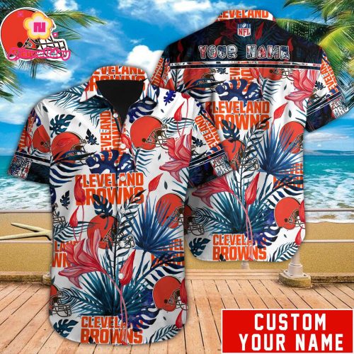 Cleveland Browns NFL Printed Hawaiian Shirt Custom Gift