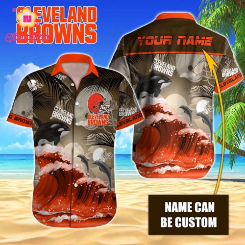 Cleveland Browns NFL Printed Hawaiian Shirt Custom Gift