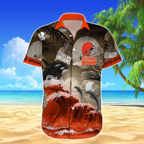 Cleveland Browns NFL Printed Hawaiian Shirt Custom Gift