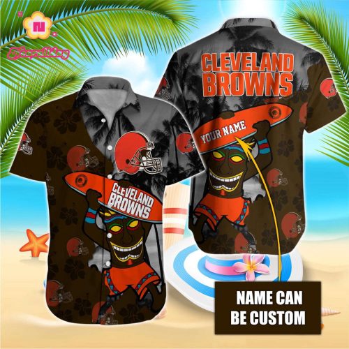 Cleveland Browns NFL Printed Hawaiian Shirt Custom Gift