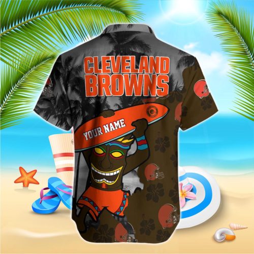 Cleveland Browns NFL Printed Hawaiian Shirt Custom Gift