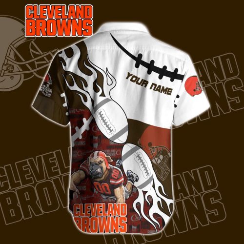 Cleveland Browns NFL Printed Hawaiian Shirt Custom Gift