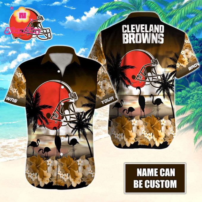 Cleveland Browns NFL Printed Hawaiian Shirt Custom Gift