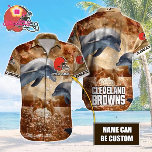 Cleveland Browns NFL Printed Hawaiian Shirt Custom Gift