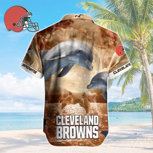 Cleveland Browns NFL Printed Hawaiian Shirt Custom Gift