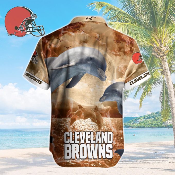 Cleveland Browns NFL Printed Hawaiian Shirt Custom Gift