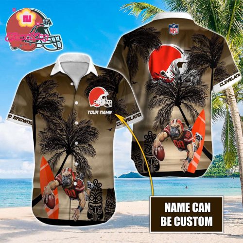 Cleveland Browns NFL Printed Hawaiian Shirt Custom Gift