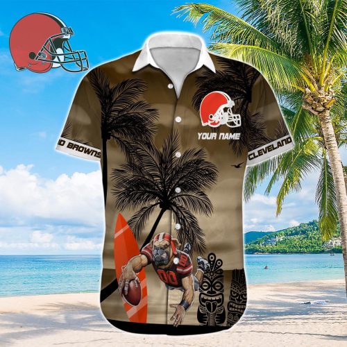Cleveland Browns NFL Printed Hawaiian Shirt Custom Gift