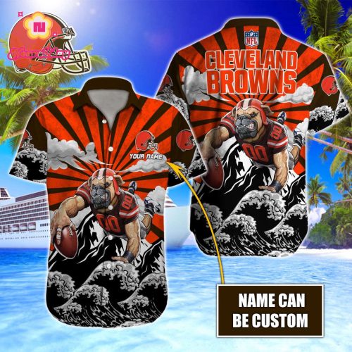 Cleveland Browns NFL Printed Hawaiian Shirt Custom Gift