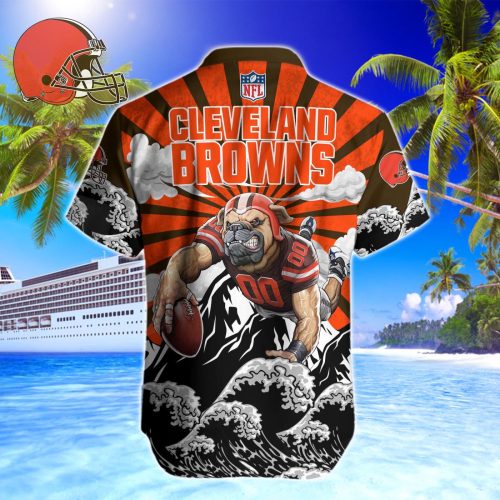 Cleveland Browns NFL Printed Hawaiian Shirt Custom Gift