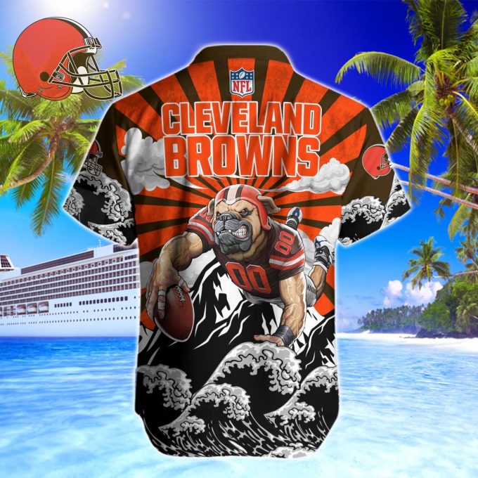 Cleveland Browns NFL Printed Hawaiian Shirt Custom Gift