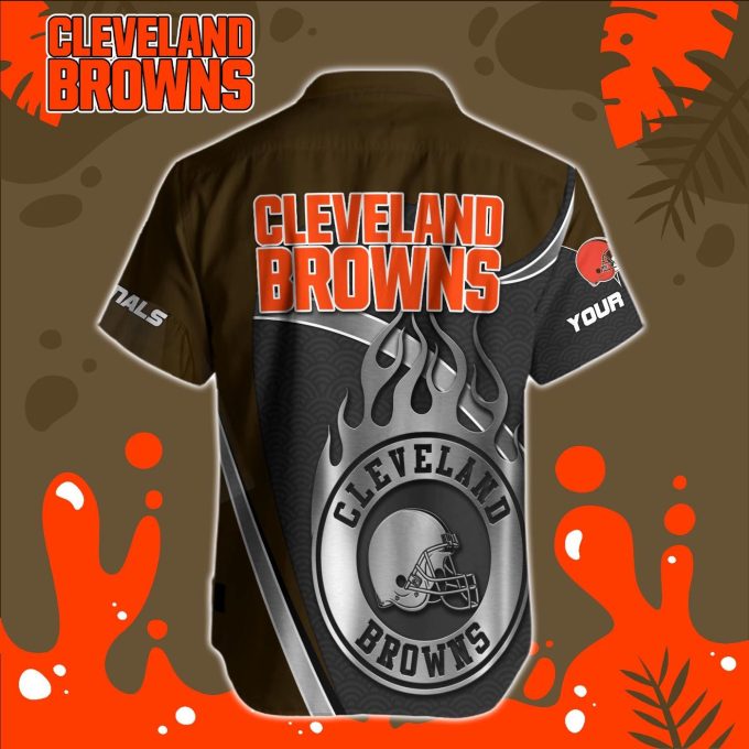 Cleveland Browns NFL Printed Hawaiian Shirt Custom Gift