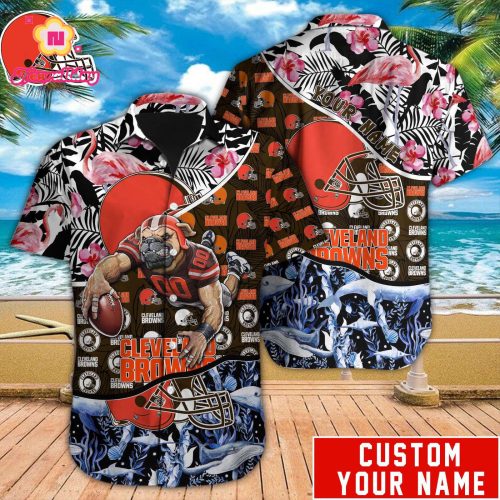 Cleveland Browns NFL Printed Hawaiian Shirt Custom Gift