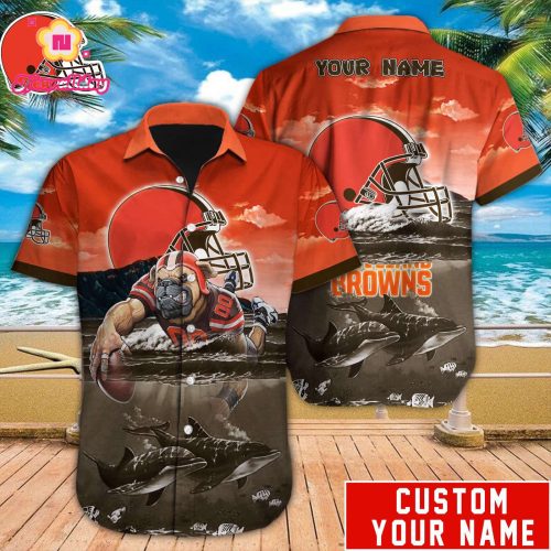 Cleveland Browns NFL Printed Hawaiian Shirt Custom Gift