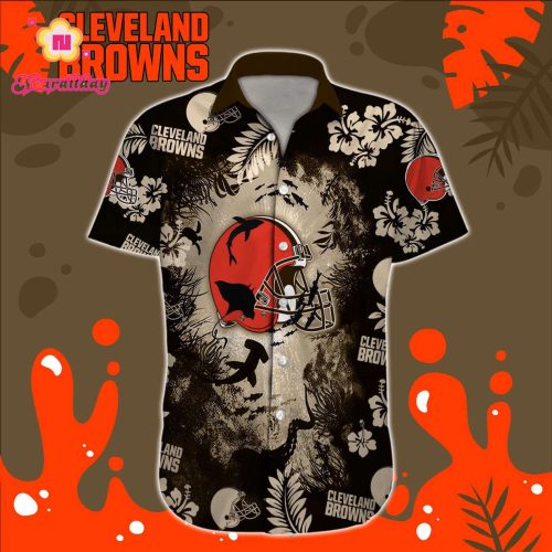 Cleveland Browns NFL Printed Hawaiian Shirt Custom Gift