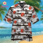 Cleveland Browns Short Sleeve Button Up Tropical Aloha Hawaiian Shirt Set for Men Women Kids Gift