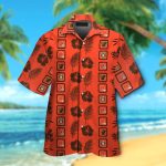 Cleveland Browns Short Sleeve Button Up Tropical Aloha Hawaiian Shirt Set for Men Women Kids Gift