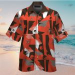 Cleveland Browns Short Sleeve Button Up Tropical Aloha Hawaiian Shirt Set for Men Women Kids Gift