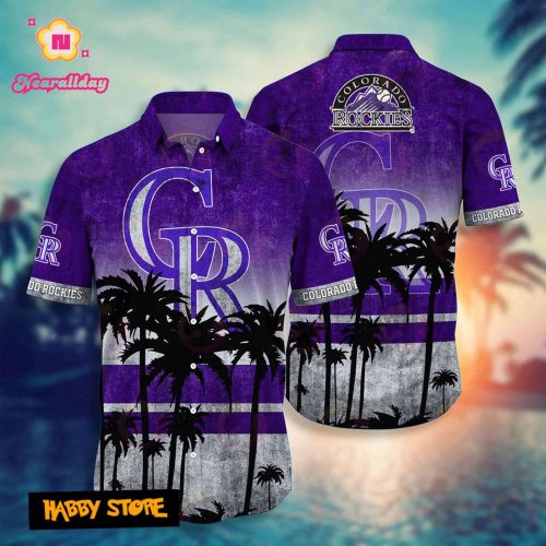 Colorado Rockies MLB Hawaii Shirt - Official Team Gear for Fans!