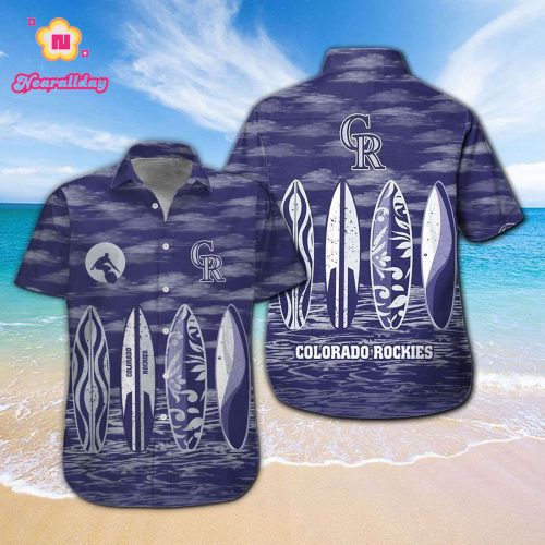 Colorado Rockies Tropical Aloha Hawaiian Shirt Set for Men Women Kids – MTE012