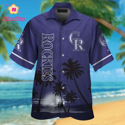 Colorado Rockies Tropical Aloha Hawaiian Shirt Set for Men Women Kids – MTE03