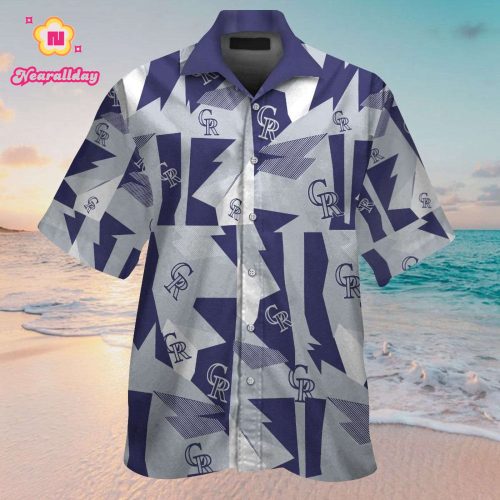 Colorado Rockies Tropical Aloha Hawaiian Shirt Set for Men Women Kids – MTE04