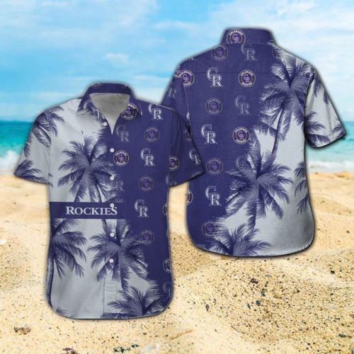 Colorado Rockies Hawaiian Shirt Set for Men Women Kids – Short Sleeve Button Up Tropical Aloha Style – MTE08