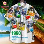 Dallas Cowboys 1960 Retrocards Set Vintage Aloha Hawaiian Shirt