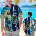 Dallas Cowboys Baby Yoda Name Personalized Short Sleeve Button Up Tropical Aloha Hawaiian Shirt Set for Men Women Kids