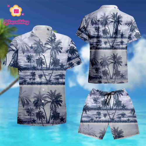 Dallas Cowboys coconut island white Hawaiian Shirt summer shirt