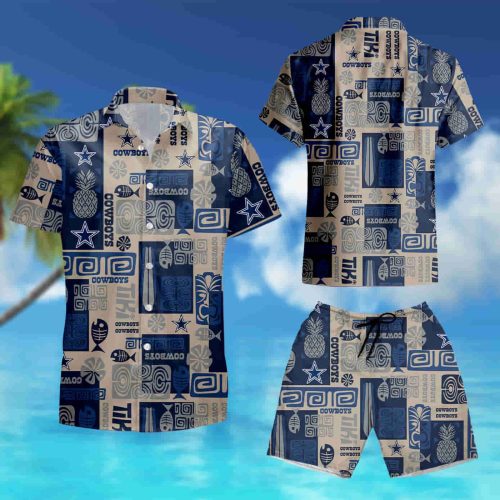 Dallas Cowboys Fish Pineapple pattern Hawaiian Shirt summer shirt
