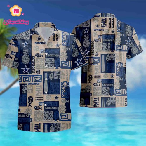 Dallas Cowboys Fish Pineapple pattern Hawaiian Shirt summer shirt