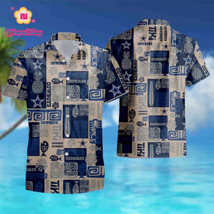 Dallas Cowboys Fish Pineapple pattern Hawaiian Shirt summer shirt