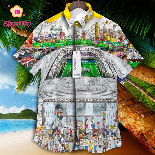 Dallas Cowboys Football Att Stadium Tropical Aloha Hawaiian Shirt